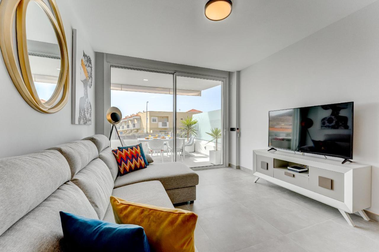 Modern New Apartment Las Terrazas De Costa Adeje. Heated Pool, Big Terrace And Private Parking Zewnętrze zdjęcie